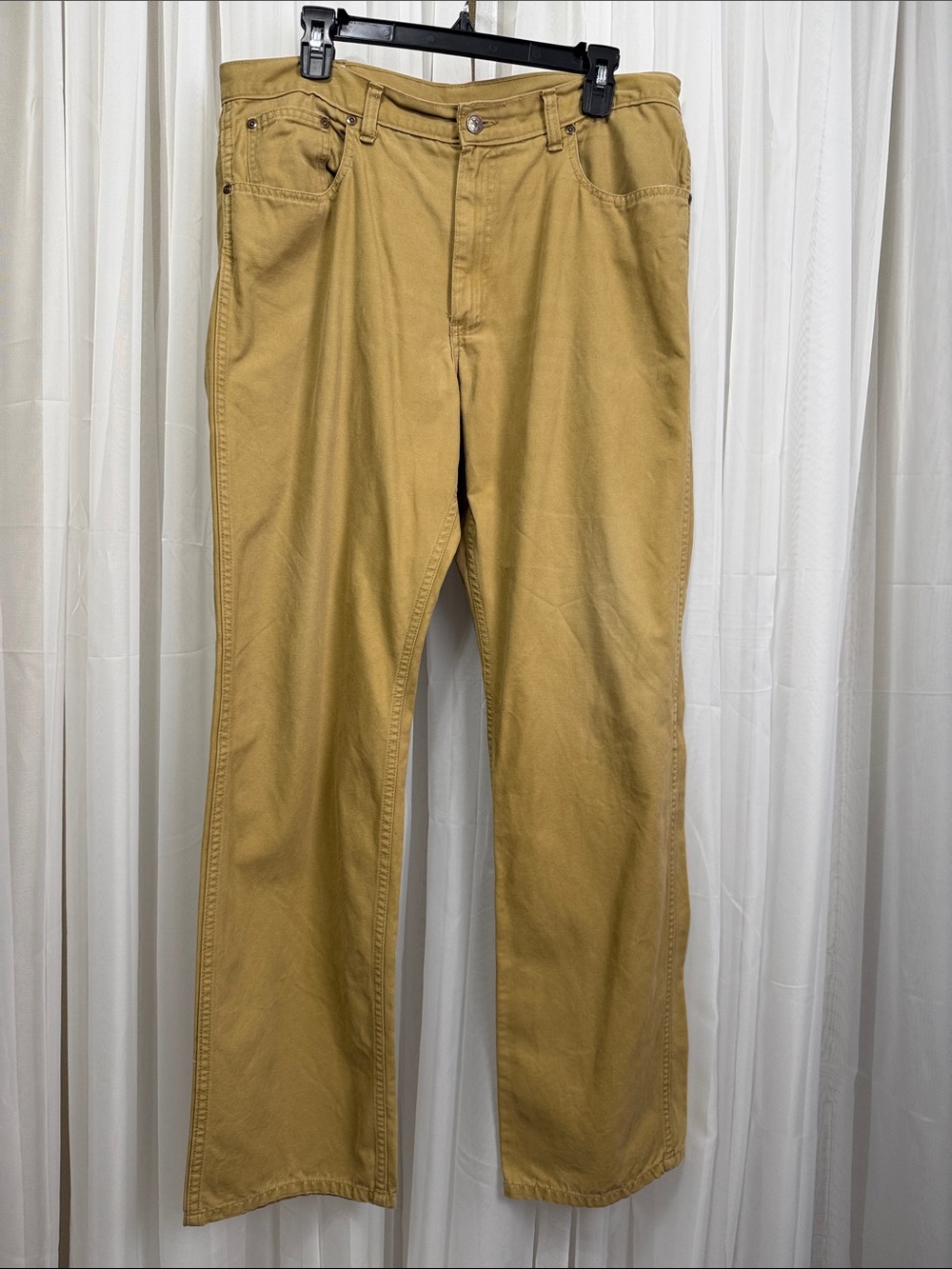 Coastal Cotton Life Uninhabited Men’s Khaki Pants USA Made 36x34 Cotton